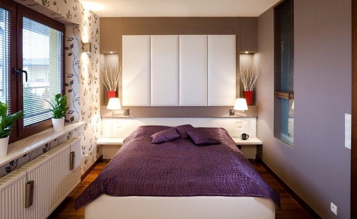 Дизайн узкой спальни – фото, идеи, советы