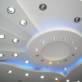 Монтаж потолка из гипсокартона с подсветкой